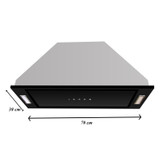 هود مخفی فایرو مدل کف شیشه HS850 plus سایز 70