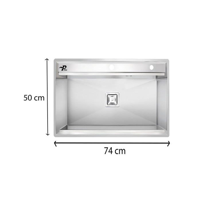 سینک ظرفشویی استیل توکار یک لگنه پرایم مدل as 740