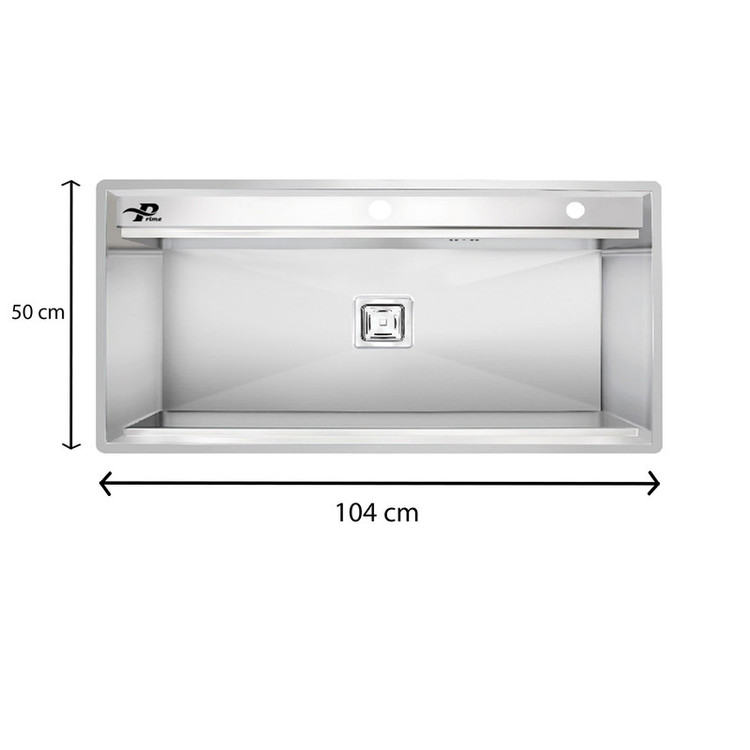 سینک ظرفشویی استیل توکار یک لگنه پرایم مدل as 1040