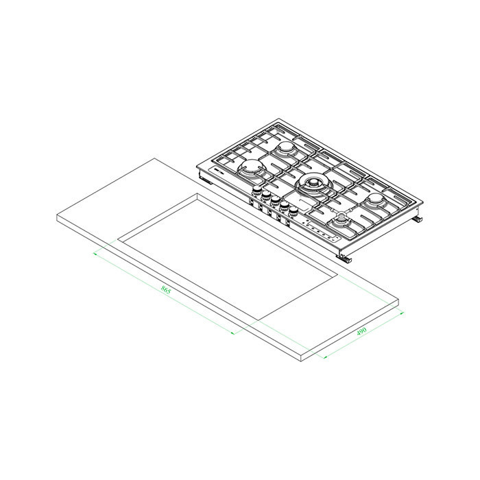 اجاق گاز صفحه ای کن مدل RIGEL