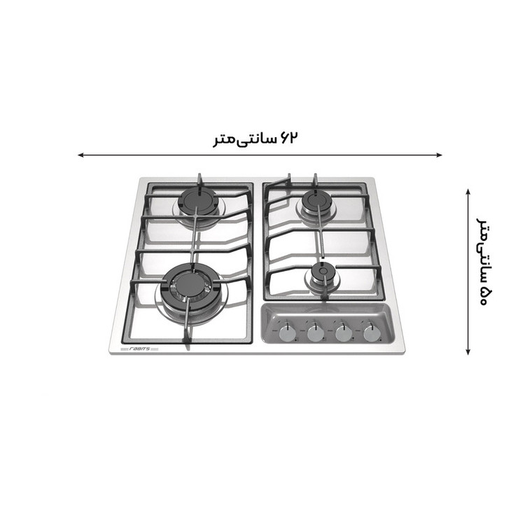 اجاق گاز صفحه ای رابیتس مدل 452