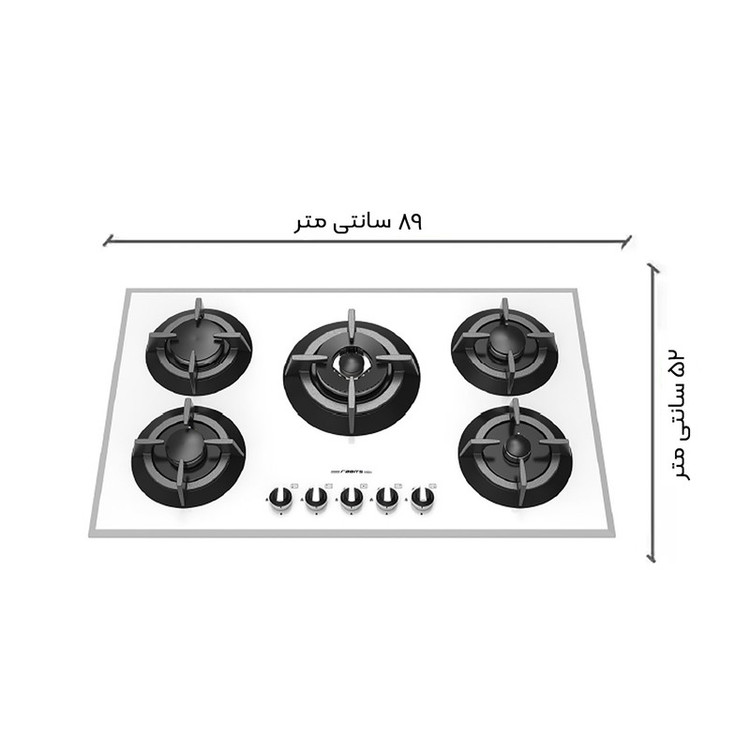 اجاق گاز صفحه ای رابیتس مدل RG-551W