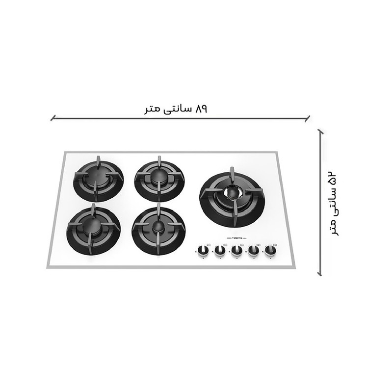 اجاق گاز صفحه ای رابیتس مدل RG-550W