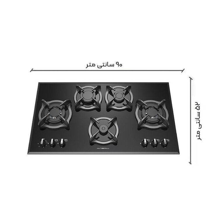 اجاق گاز صفحه ای رابیتس مدل 540 تايمر مكانيكی