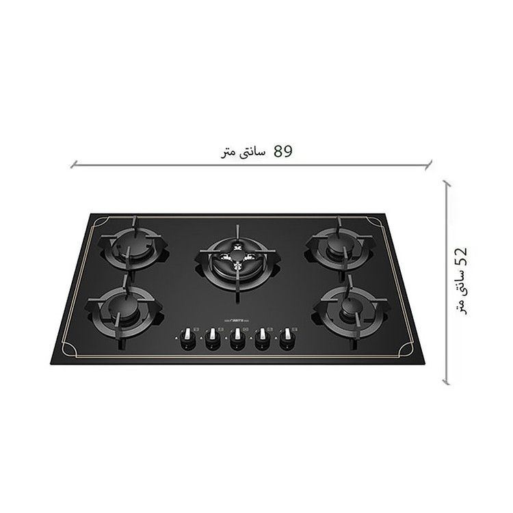 اجاق گاز صفحه ای رابیتس مدل 555