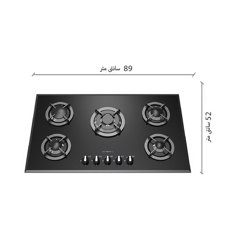 اجاق گاز صفحه ای رابیتس مدل 543